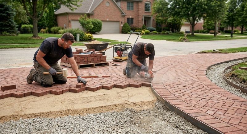 Brick Border Installation in Boston, MA