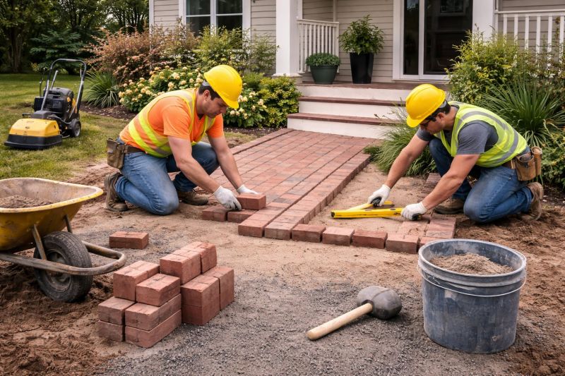 Brick Hardscaping Installation in Norwalk, CT
